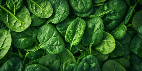Green salad fresh healthy food leaves - obrazy, fototapety, plakaty