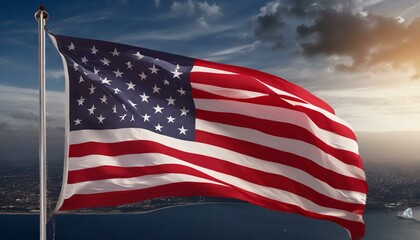 Fototapeta premium american flag, federal, flag, government, nation, patriotism, president, star, stars, stars
