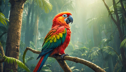 colorful parrot