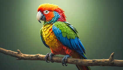 Fototapeta premium colorful parrot