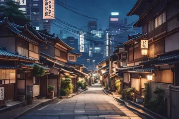 Fotobehang street at night © usman