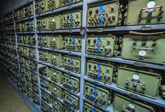 Konjic, Bosnia and Herzegovina - August 25, 2015: Radio communication center in ARK D-0, Armijska Ratna Komanda, bunker of Josip Broz Tito