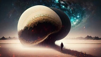 Healing therapy, etc. Universe, cosmos. Mystical surrealism conceptual abstract fantasy art, state of mind, astrological horoscope. Suitable for content illustration like religion, meditation, science