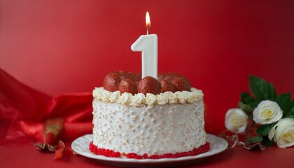 Birthday cake, 1 number.	
