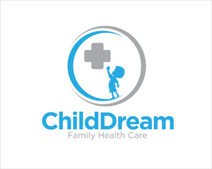 child dream health logo designs for medical service logo