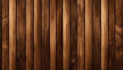 Brown wood panel repeat texture. Realistic timber dark striped wall background. Bamboo texture