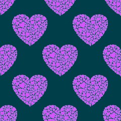 Valentines hearts seamless love pattern for wrapping paper and fabrics and linens and kids accessories