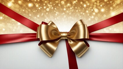 gold and red gift ribbon