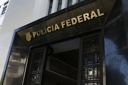 Federal Police of Brazil headquarters main building. Brazilian federal law enforcement agency -  Rio de Janeiro, Brazil 01.29.2024