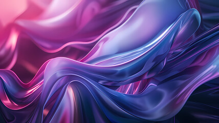 Obraz premium Minimalist Futuristic Abstract Background. Digital Art with Smooth Texture