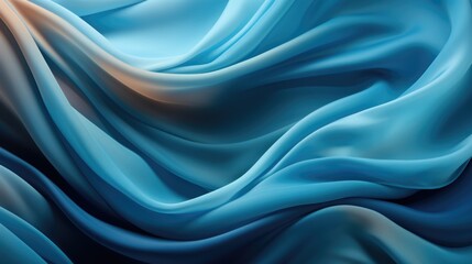 Obraz premium blue background in various forms, in the style of fine lines, delicate curves, flatness of space