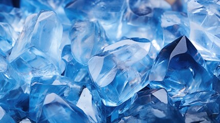 Wallpaper, abstract background, shiny crystal background close up photo, in the style of fragmented, azure, light blue