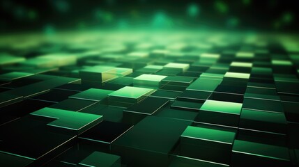 Wallpaper, abstract background, abstract geometric background with light streaks, in the style of green academia, flat abstraction