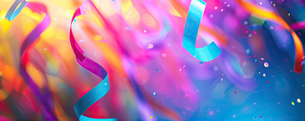 abstract background with ribbons