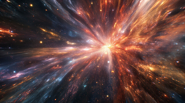 Vibrant Space Filled With Numerous Colorful Stars