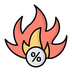 Fire Sale Icon