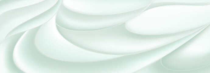 Abstract background of soft curved surfaces in light green tones © Olga Moonlight