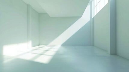 Fototapeta premium Modern style conceptual interior empty room : Generative AI