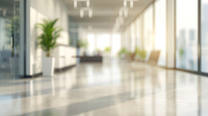 Blurred empty open space office background for design.