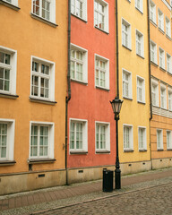Colorful buildings in Gdańsk, Poland