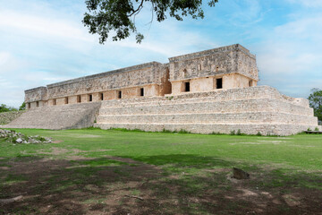 Fototapeta na wymiar Uxmal mayan ruins in Merida, Yucatan, Mexico