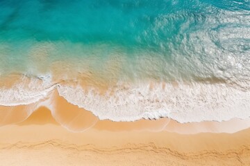 Fototapeta na wymiar Aerial View of Beach and Ocean