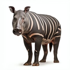 Obraz premium a tapir, studio light , isolated on white background