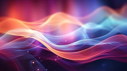 Abstract background with colorful glowing neon lights