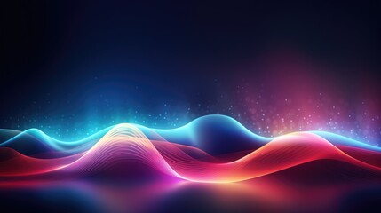 Abstract background with colorful glowing neon lights