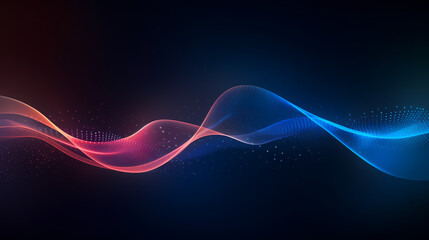 Abstract background of future network technology and network connections