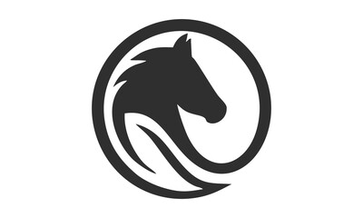 horse in logo vector 