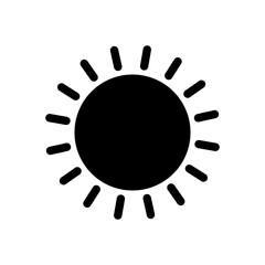 Sun icon vector. Brightness Icon vector