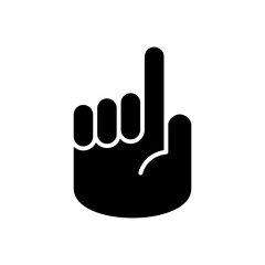 Hand icon vector. hand vector icon, palm