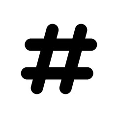 Hashtag icon vector. hashtag symbol