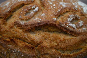 homemade freshly baked bread close-up studio shooting 1