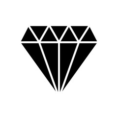 Diamond icon vector. diamond gems vector icon.