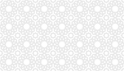 Foto op Canvas islamic background with arabic hexagonal ornament and arabian seamless geometric pattern texture use for ramadan wallpaper and eid banner © Fuadi Alhusaini