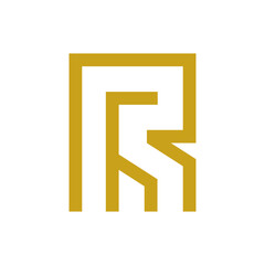 Monogram R design vector logo. Monogram initial letter mark R logo design. Monogram design vector logo. Monogram initial letter mark R logo design. Simple R monogram. Monogram R design logo