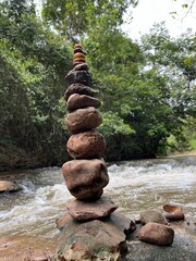 zen stones and water