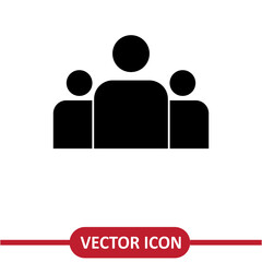  Group vector icon , vector flat trendy style illustration on white background..eps