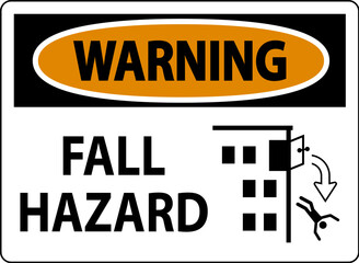 Warning Sign, Fall Hazard