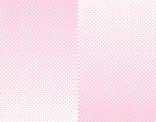 縦にコマ割りされたハーフトーンのフレーム背景　ピンク
