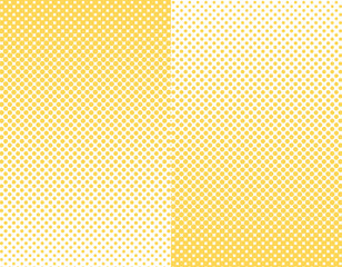 縦にコマ割りされたハーフトーンのフレーム背景　黄色