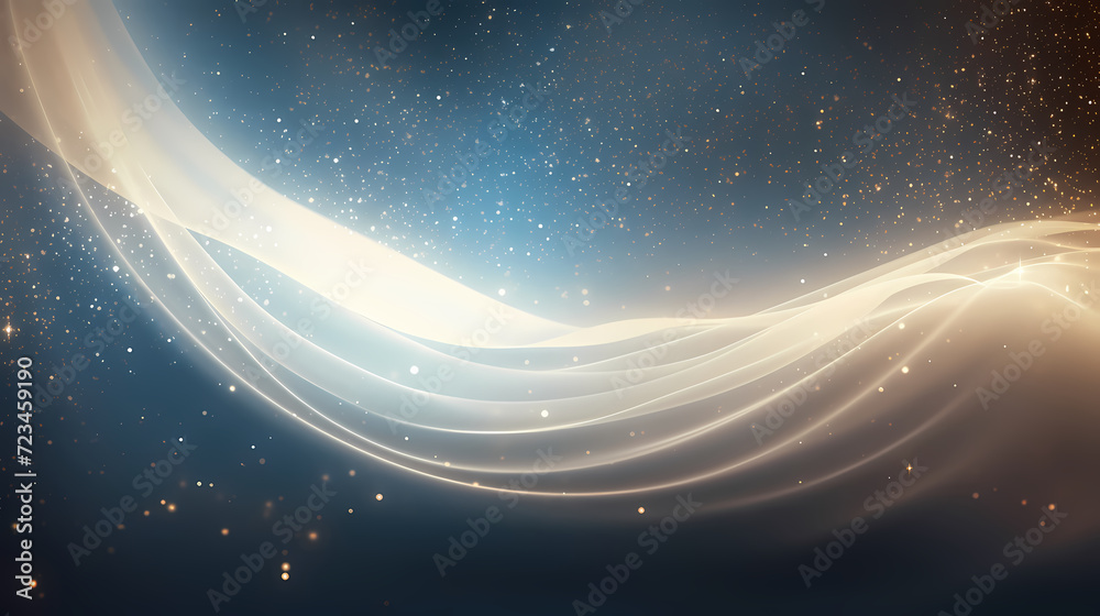 Wall mural abstract bokeh lights background, blurred bokeh effect, holiday decoration background