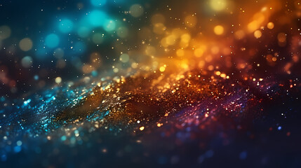 Obraz premium Abstract bokeh lights background, blurred bokeh effect, holiday decoration background
