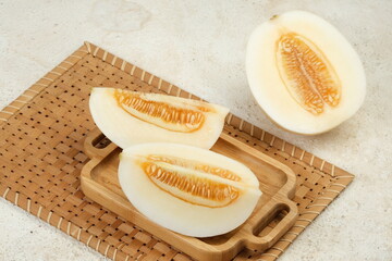 Timun Suri, a popular fruit during the month of Ramadan,as an ingredient in making fresh drinks...