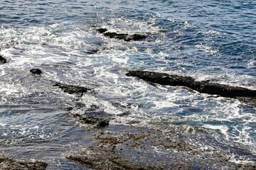 Tidal pool near the seashore 