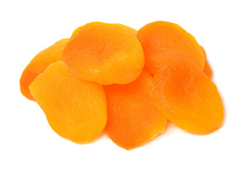 Dry apricot isolated on white background
