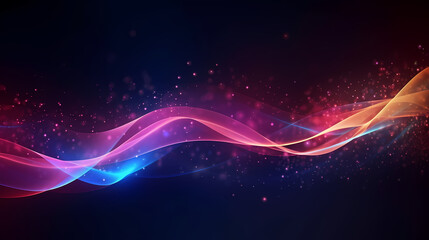 Abstract background of future network technology and network connections