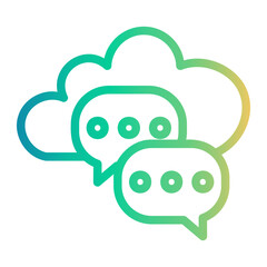 cloud chat icon